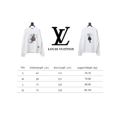 Louis Vuitton 24Fw Western Denim Heavy Embroidery Crewneck Sweatshirt 02