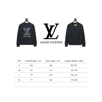 Louis Vuitton Chain Embroidery Crewneck Sweatshirt 02