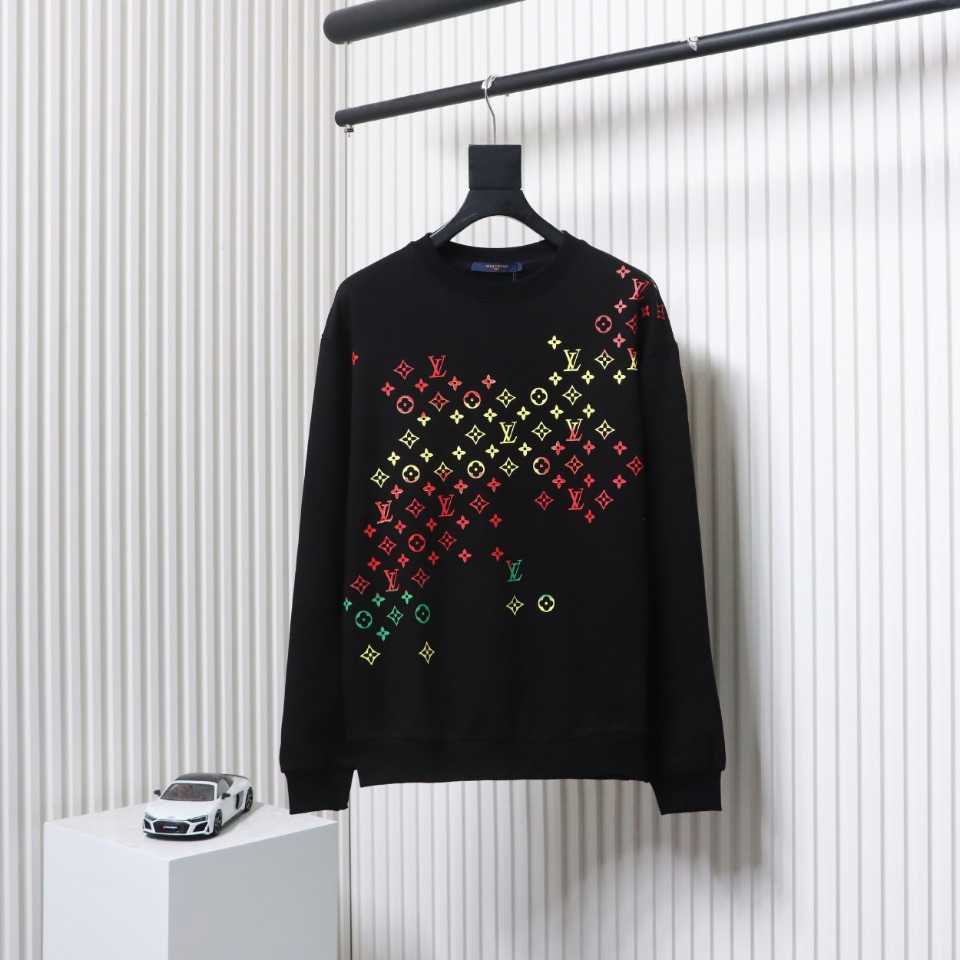 Louis Vuitton Graffiti Crewneck Sweatshirt Black