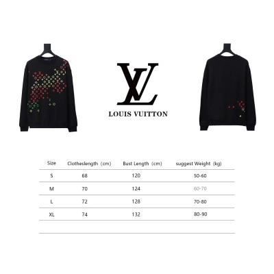 Louis Vuitton Graffiti Crewneck Sweatshirt Black 02