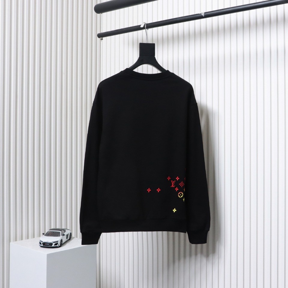 Louis Vuitton Graffiti Crewneck Sweatshirt Black