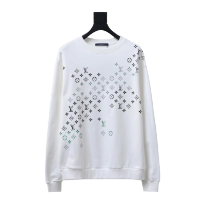 Louis Vuitton Graffiti Crewneck Sweatshirt White 01