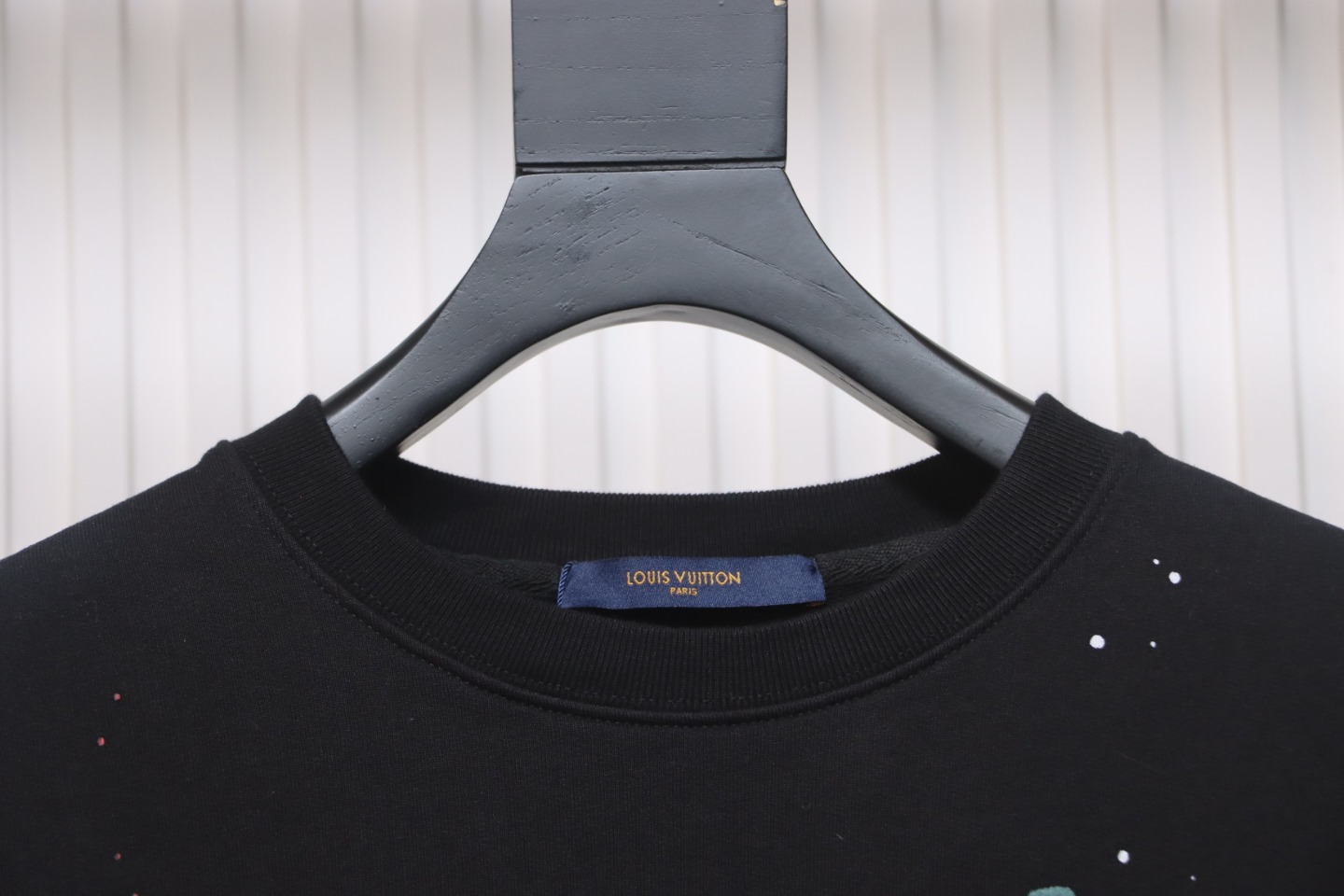 Louis Vuitton Graffiti Lettering Crewneck Sweatshirt Black