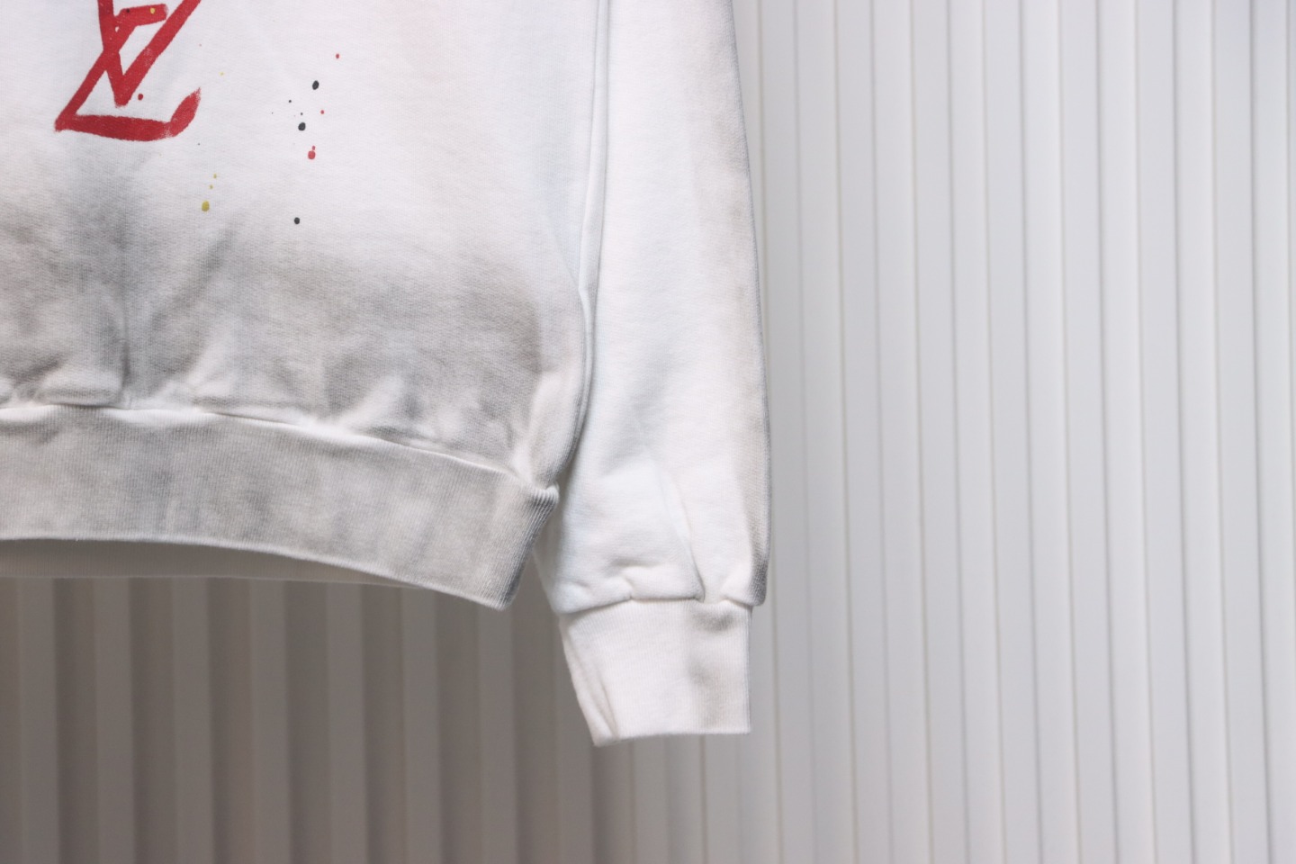 Louis Vuitton Graffiti Lettering Crewneck Sweatshirt White