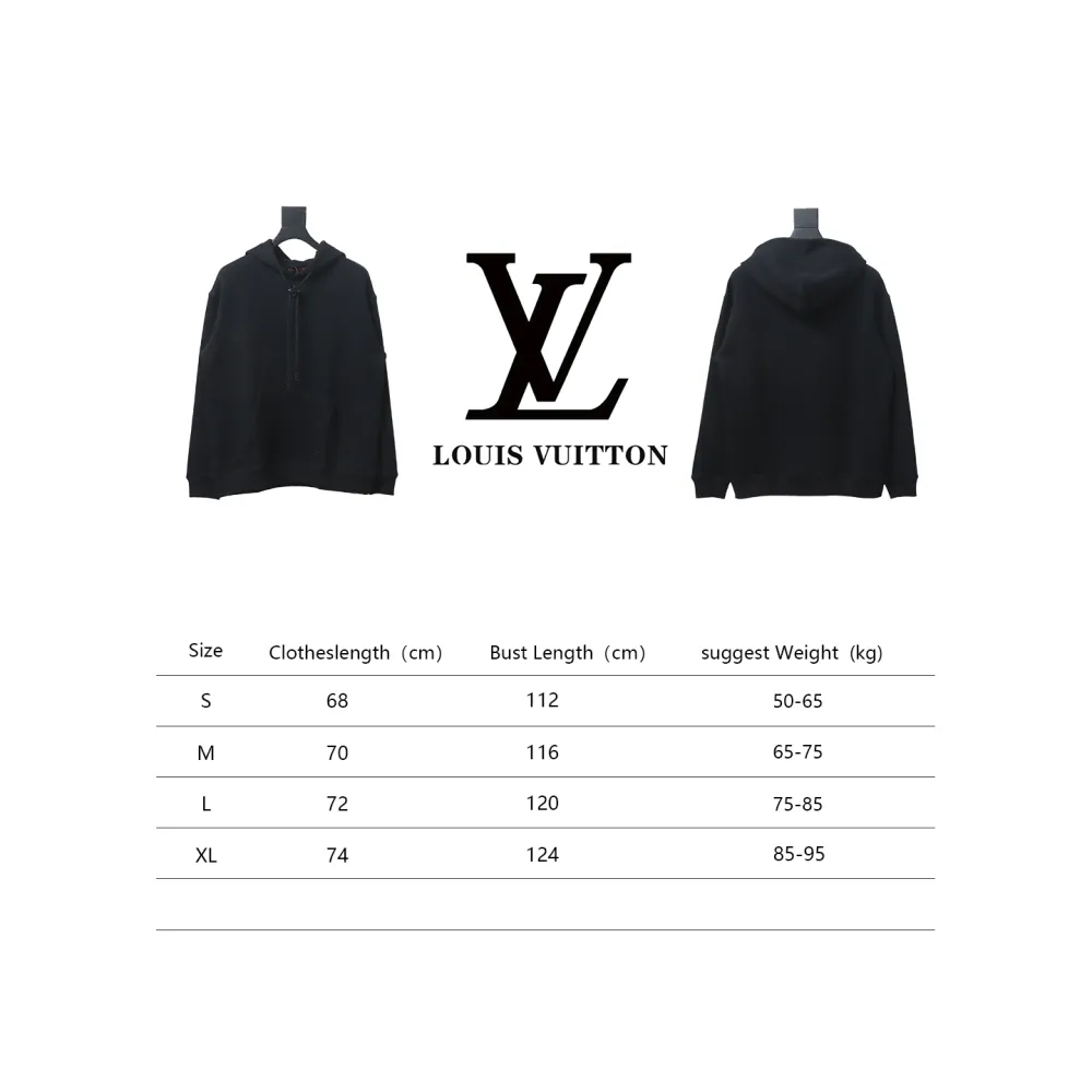Louis Vuitton Hardware Floral Hoodie Black