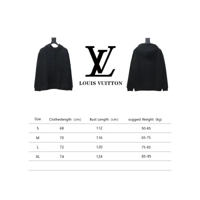Louis Vuitton Hardware Floral Hoodie Black 02