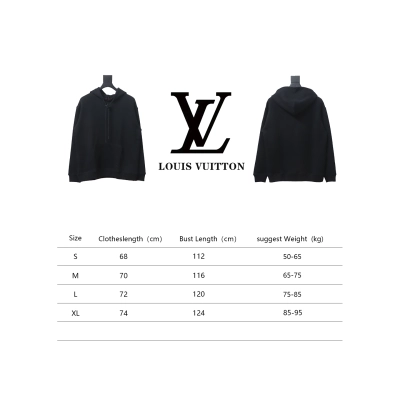 Louis Vuitton Hardware Floral Hoodie Black 02