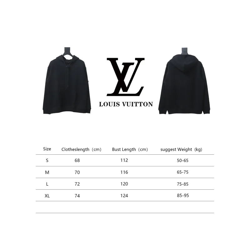 Louis Vuitton Hardware Floral Hoodie Black