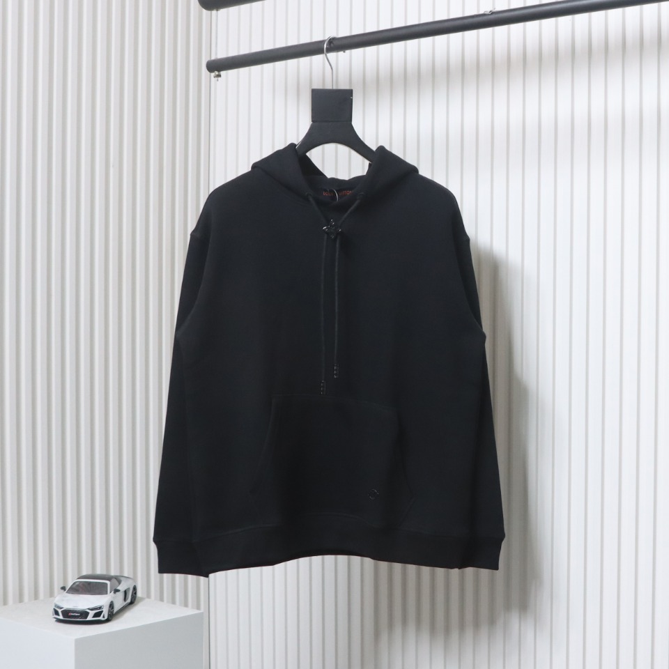 Louis Vuitton Hardware Floral Hoodie Black