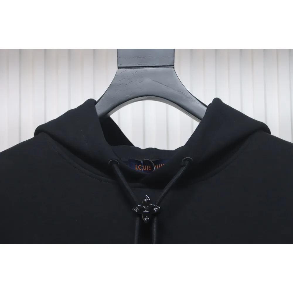 Louis Vuitton Hardware Floral Hoodie Black