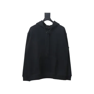 Louis Vuitton Hardware Floral Hoodie Black 01