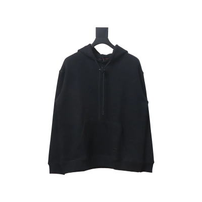 Louis Vuitton Hardware Floral Hoodie Black 01
