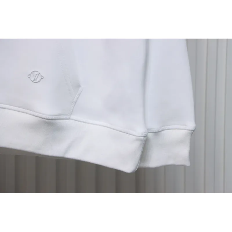 Louis Vuitton Hardware Floral Hoodie White