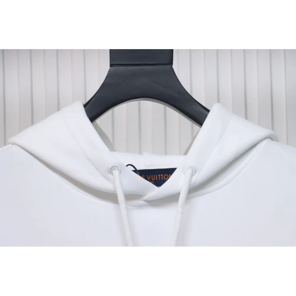 Louis Vuitton Hardware Floral Hoodie White