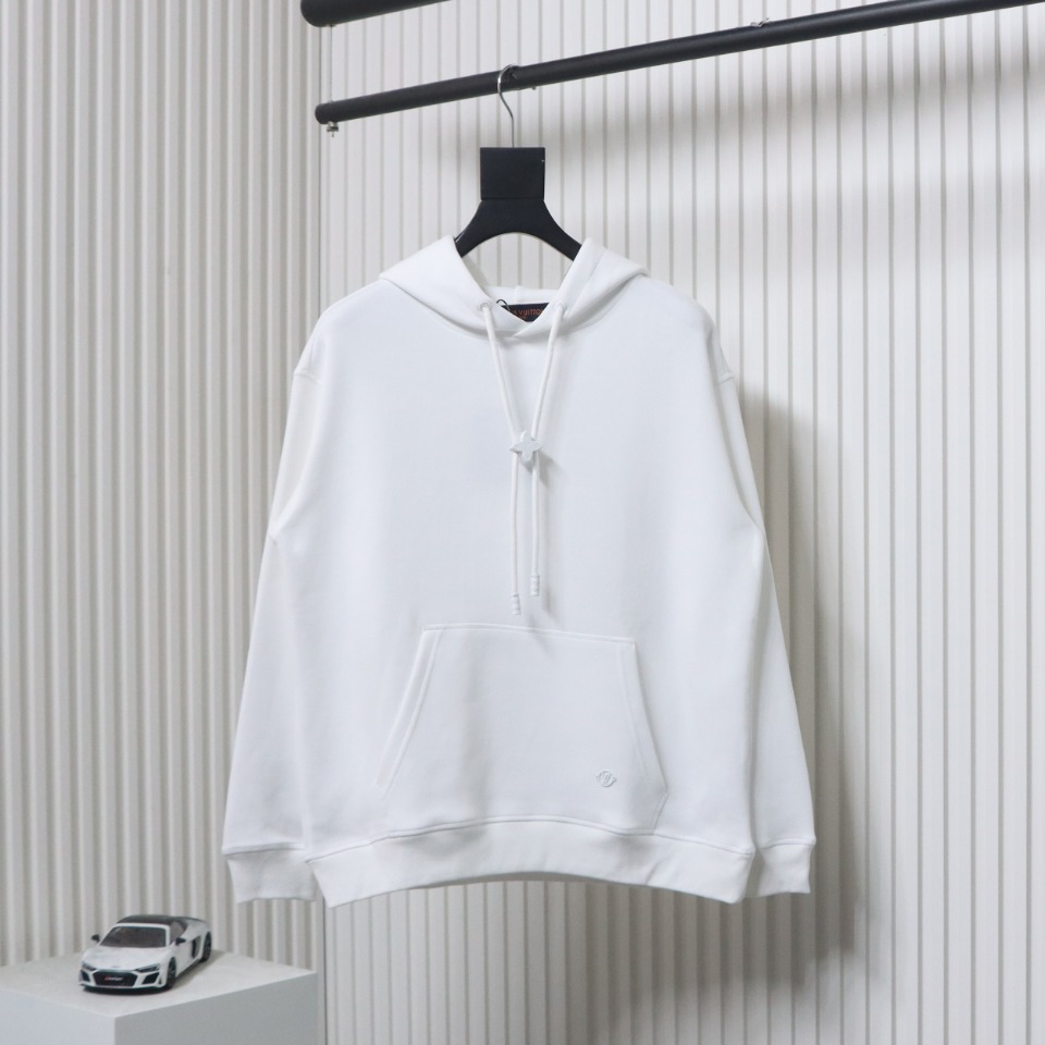 Louis Vuitton Hardware Floral Hoodie White