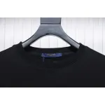 Louis Vuitton LV Logo Splash Print Round Neck Sweatshirt Black