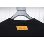 Louis Vuitton LV Logo Splash Print Round Neck Sweatshirt Black