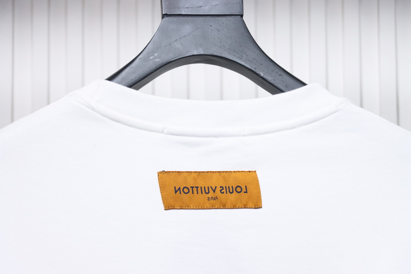Louis Vuitton LV Logo Splash Print Round Neck Sweatshirt White
