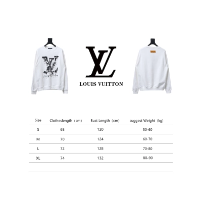 Louis Vuitton LV Logo Splash Print Round Neck Sweatshirt White 02