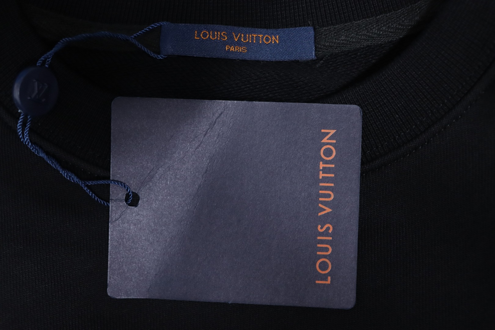 Louis Vuitton Pumpkin Print Crewneck Sweatshirt Black