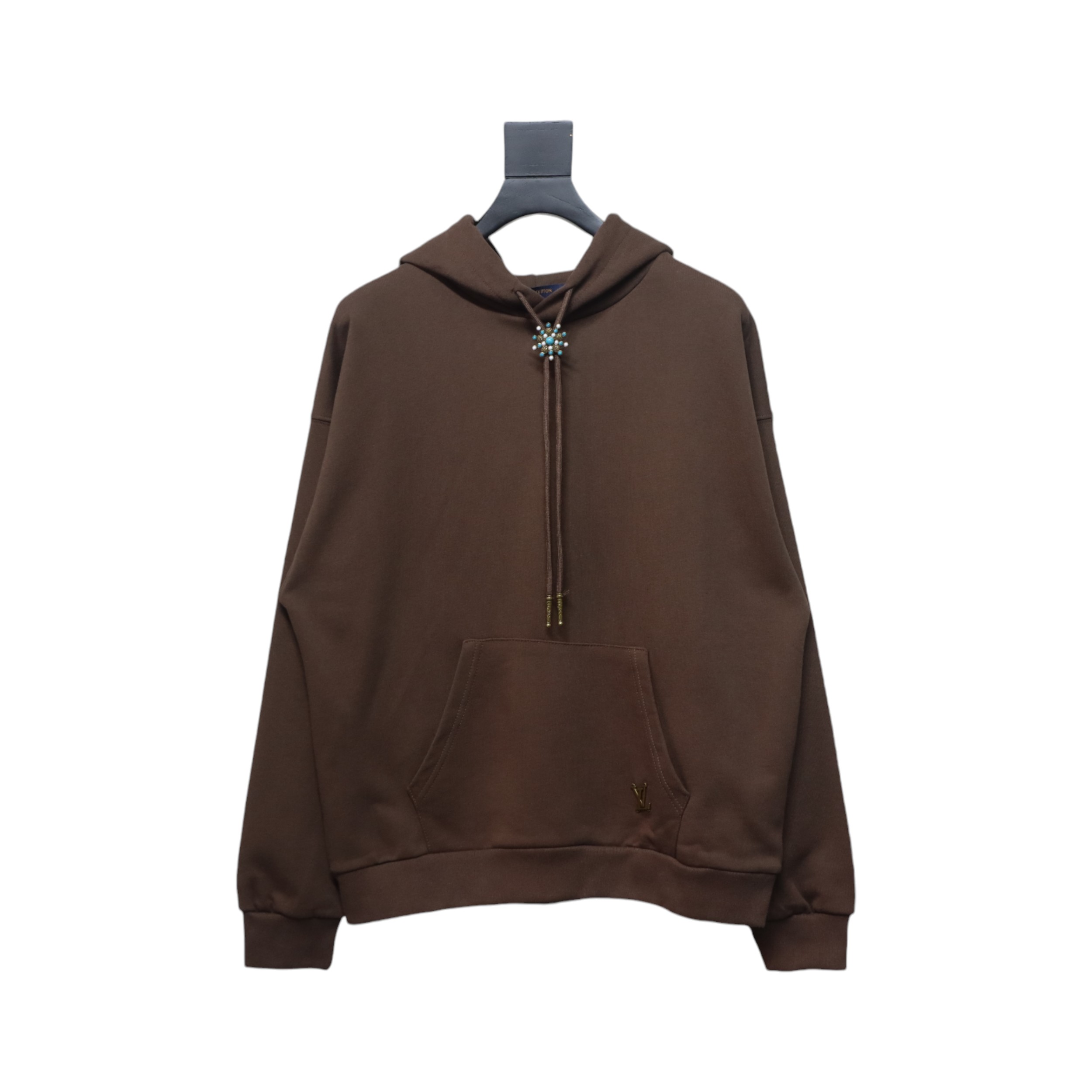 Louis Vuitton Turquoise Sunflower Drawstring Hoodie