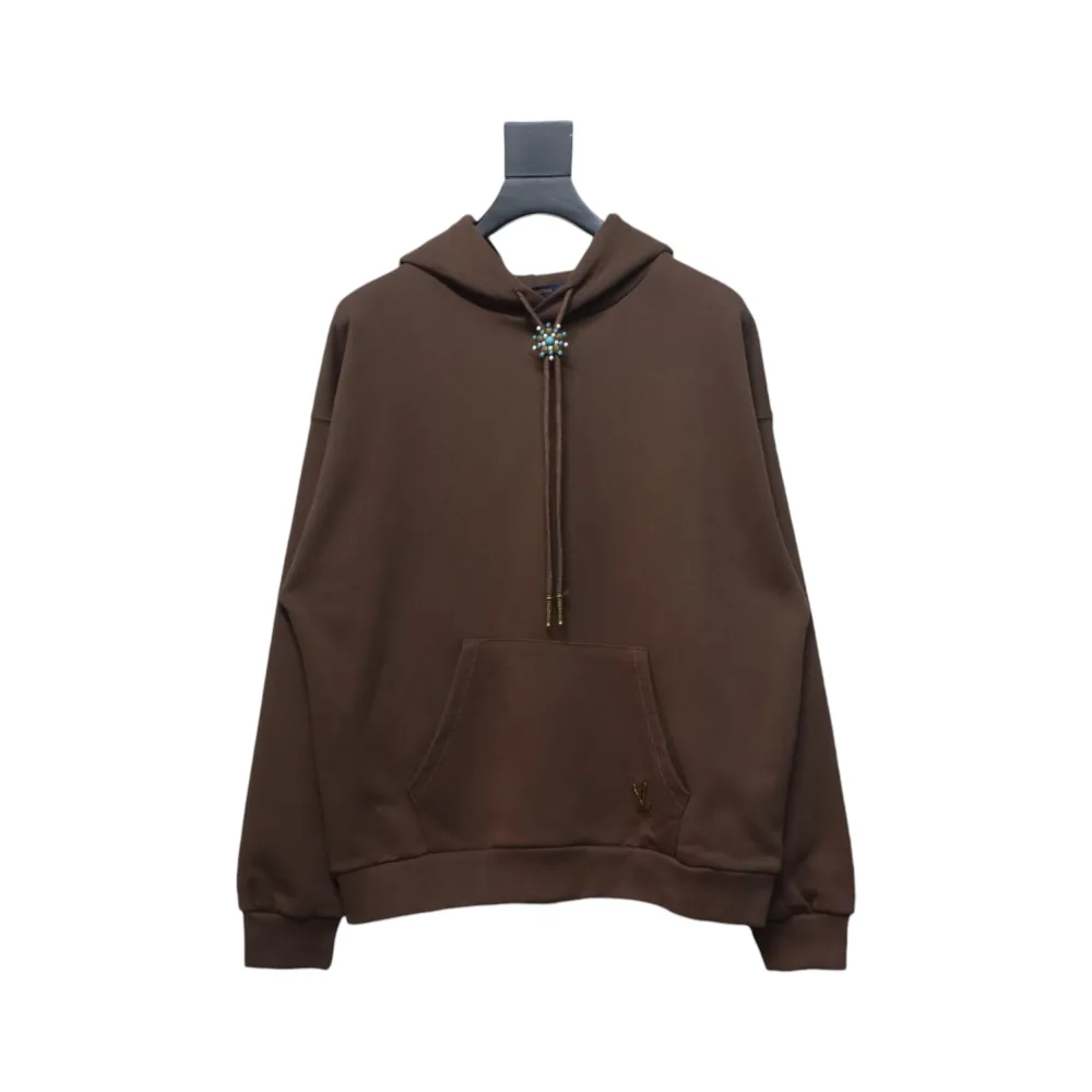 Louis Vuitton Turquoise Sunflower Drawstring Hoodie
