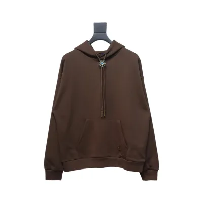 Louis Vuitton Turquoise Sunflower Drawstring Hoodie 01