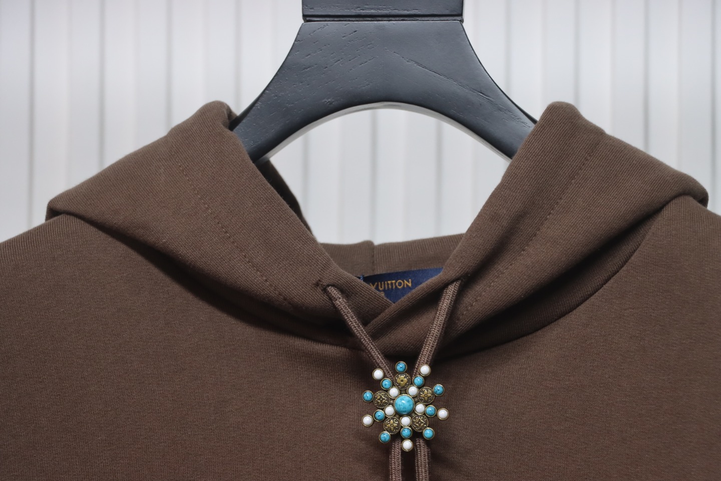 Louis Vuitton Turquoise Sunflower Drawstring Hoodie
