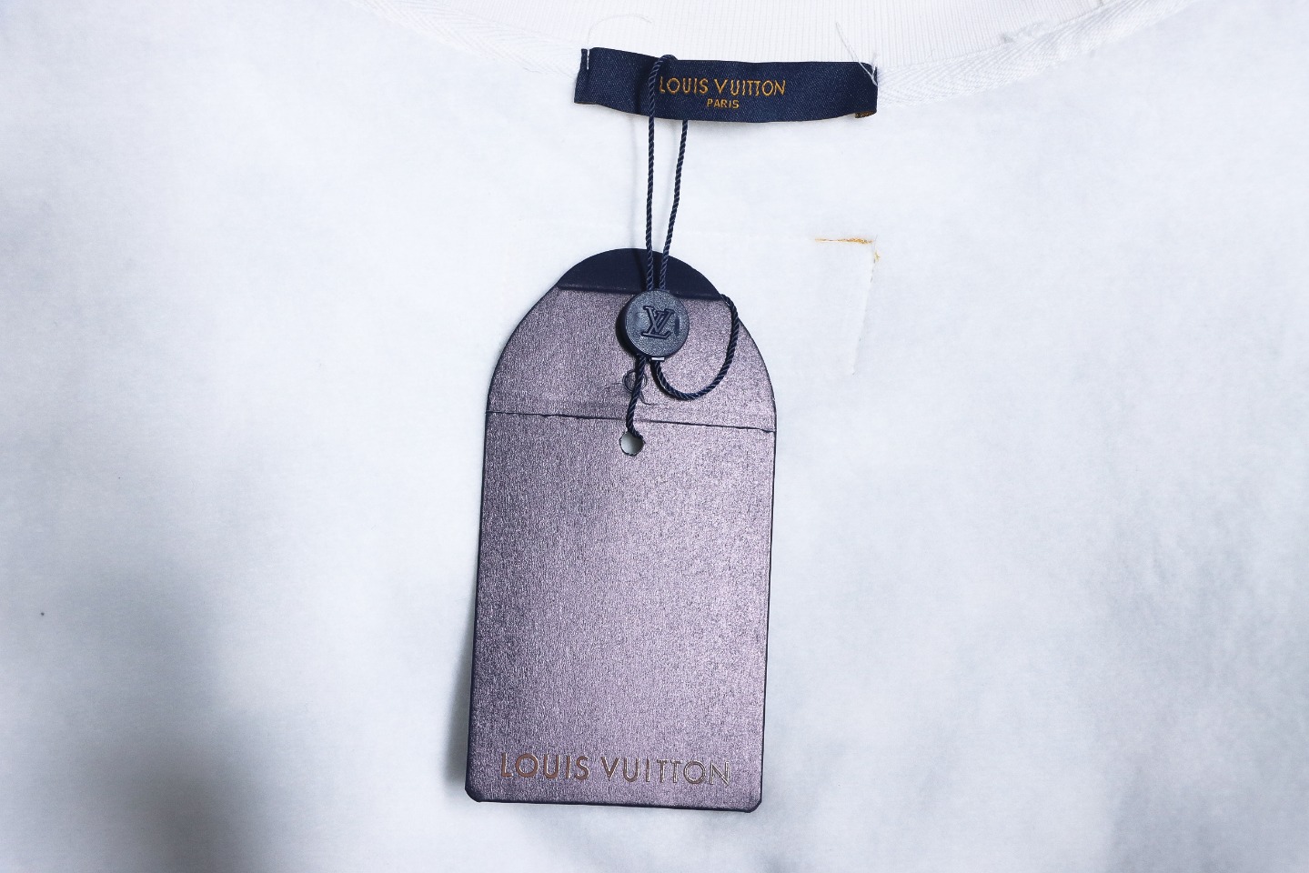 Louis Vuitton White And Green Checkerboard Fleece Round Neck Sweatshirt