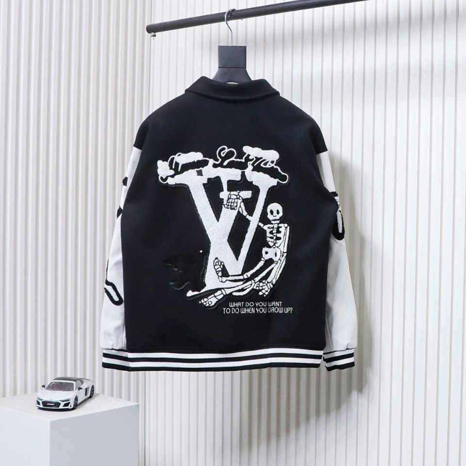 Louis Vuitton 21ss The Wizard of Oz Baseball Jacket Coat Black