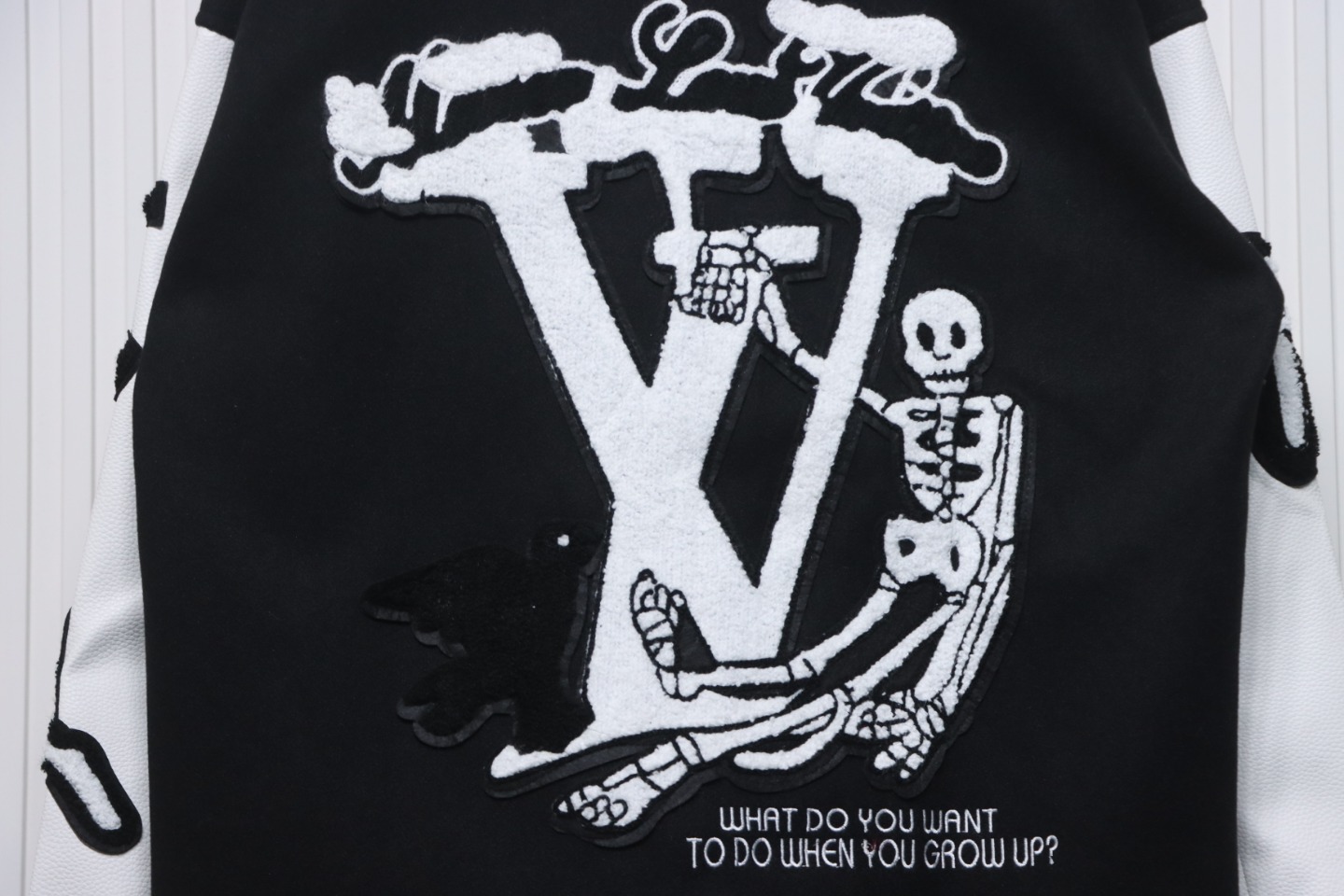 Louis Vuitton 21ss The Wizard of Oz Baseball Jacket Coat Black