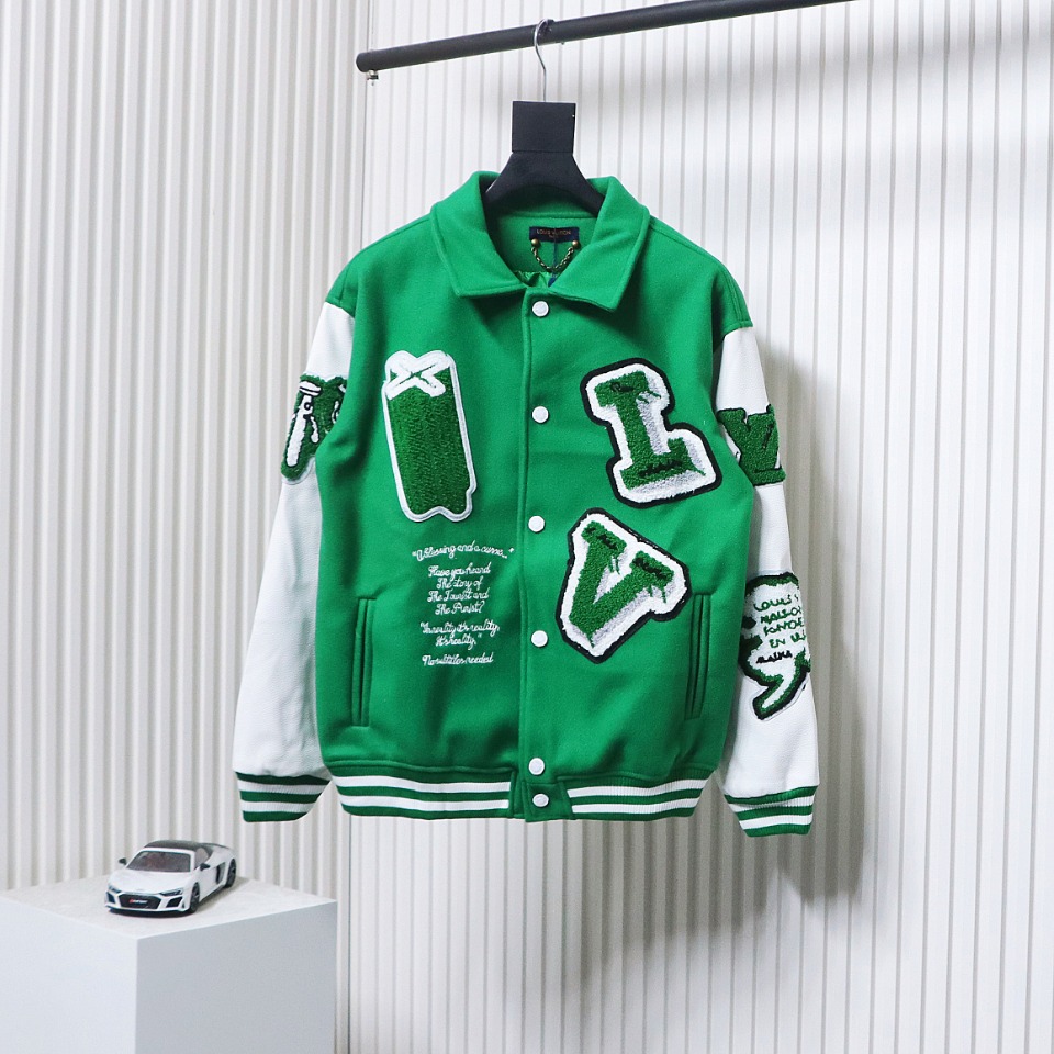 Louis Vuitton 21ss The Wizard of Oz Baseball Jacket Coat Green