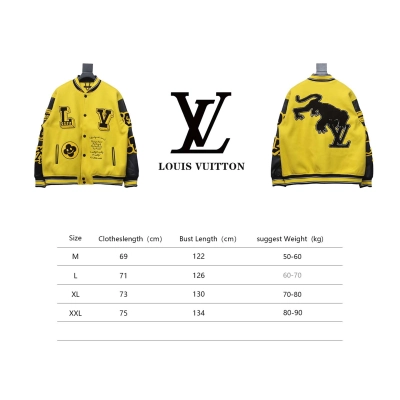 Louis Vuitton 22FW Embroidered Leather Baseball Jacket 02