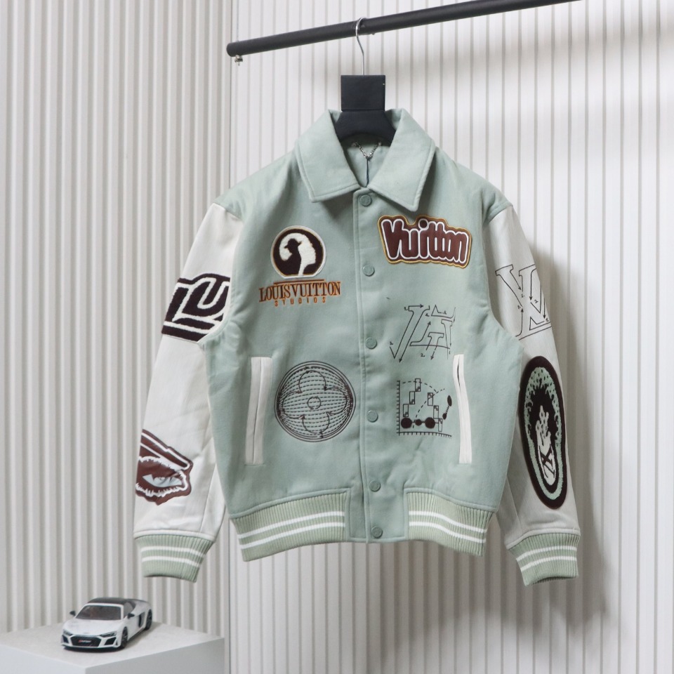 Louis Vuitton 23Fw Devil's Eye Baseball Jacket