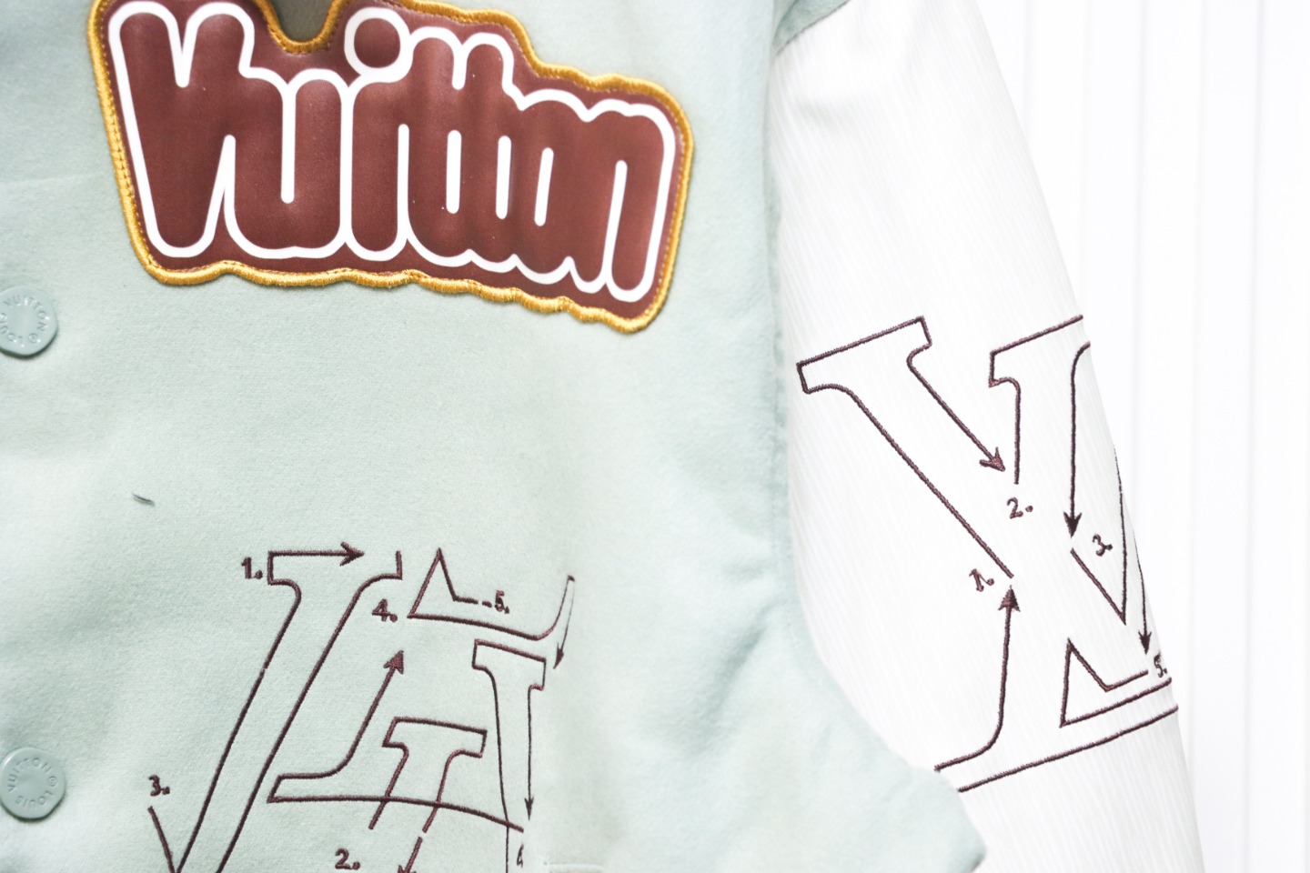Louis Vuitton 23Fw Devil's Eye Baseball Jacket