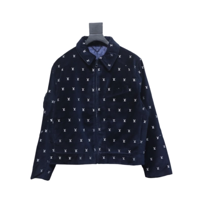 Louis Vuitton 23FW Full Print Velvet Cotton Jacket 01