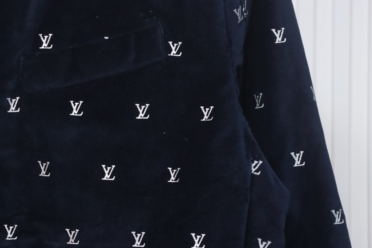 Louis Vuitton 23FW Full Print Velvet Cotton Jacket