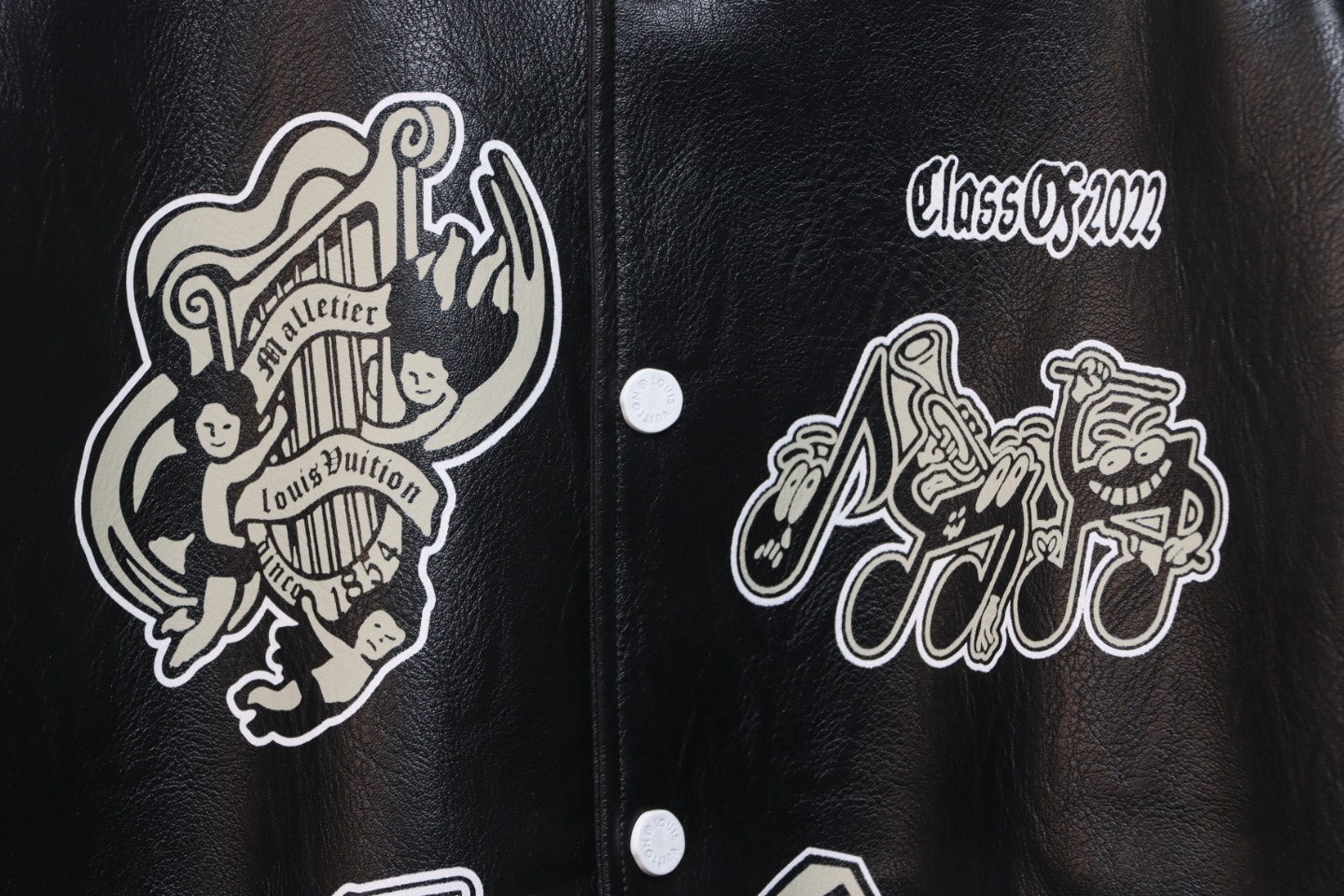 Louis Vuitton 23Fw Harp Monogram Baseball Jacket