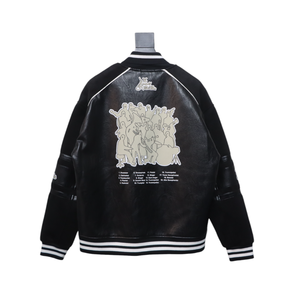 Louis Vuitton 23Fw Harp Monogram Baseball Jacket