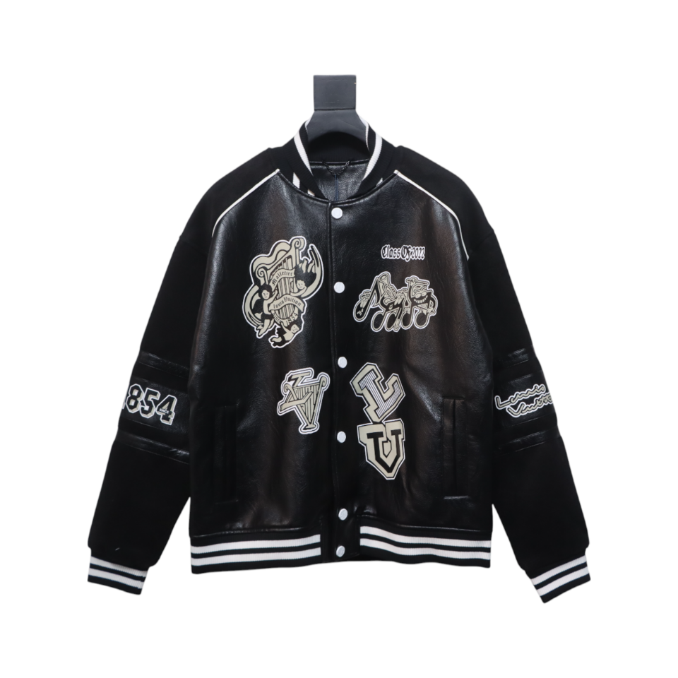 Louis Vuitton 23Fw Harp Monogram Baseball Jacket