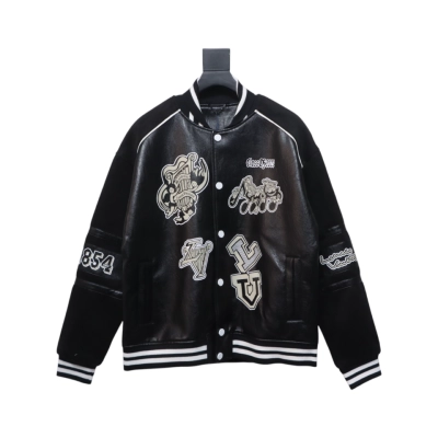 Louis Vuitton 23Fw Harp Monogram Baseball Jacket 01