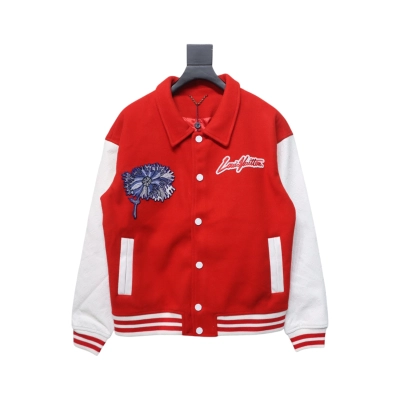 Louis Vuitton 23Fw Psychedelic Floral Baseball Jacket 01