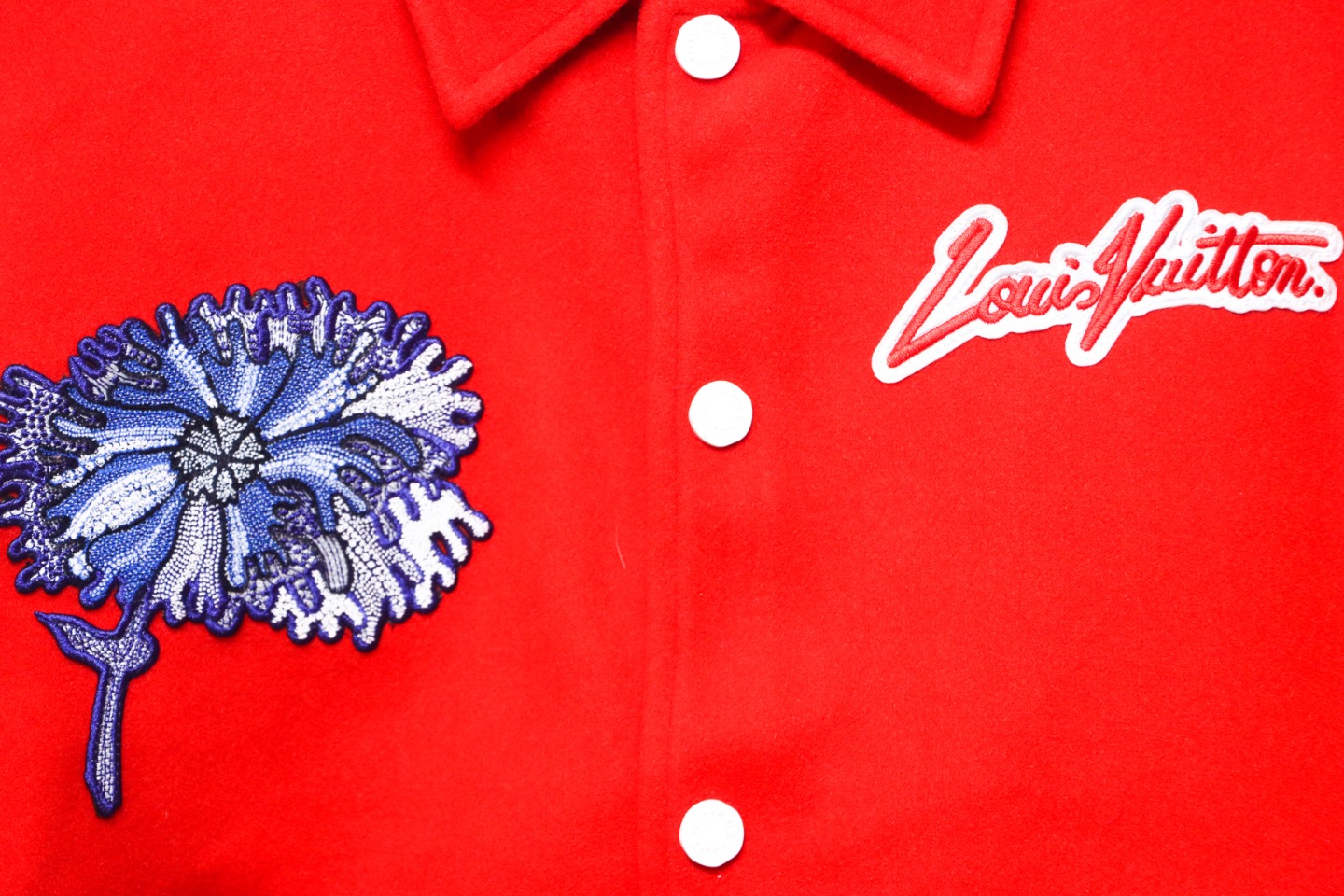 Louis Vuitton 23Fw Psychedelic Floral Baseball Jacket