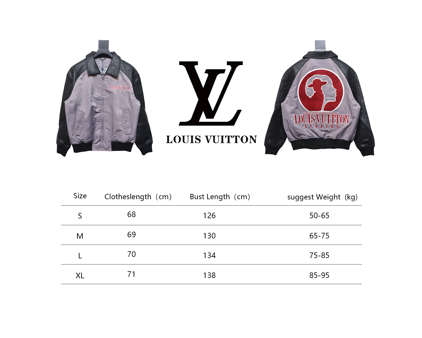 Louis Vuitton 23Fw Silhouette Baseball Jacket