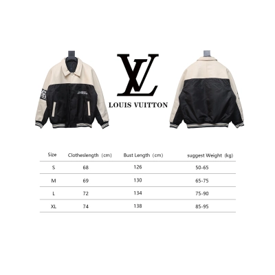 Louis Vuitton 23Fw Small Letter Colorblock Baseball Jacket 02
