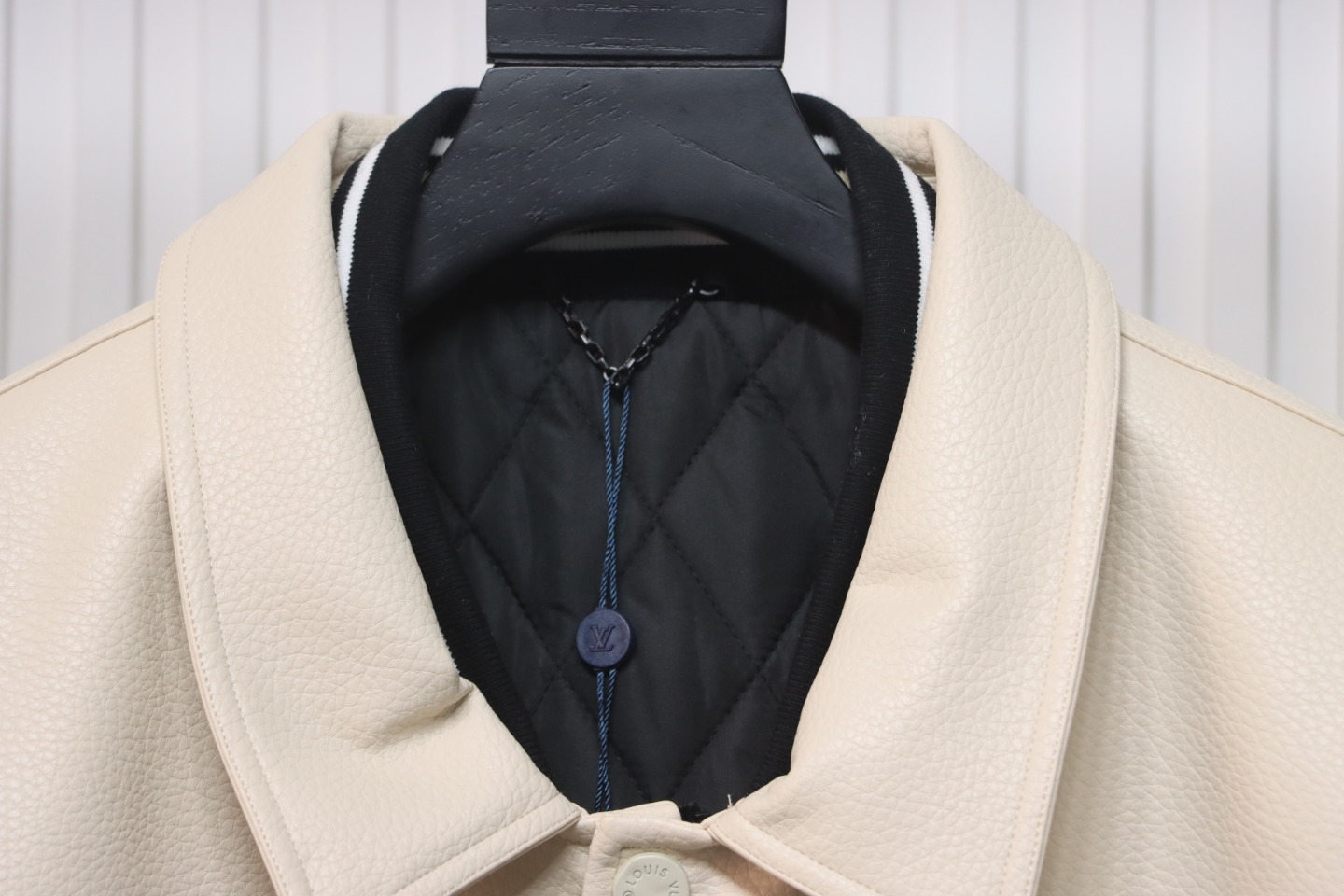 Louis Vuitton 23Fw Small Letter Colorblock Baseball Jacket