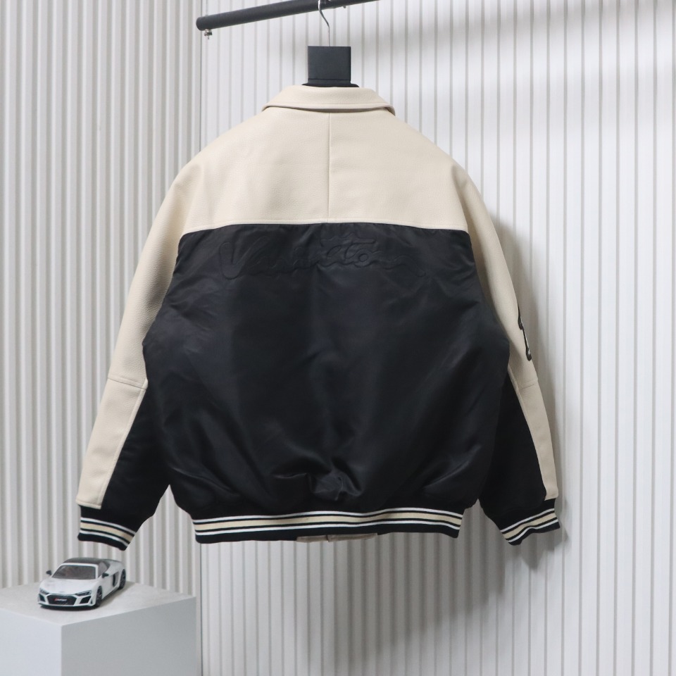 Louis Vuitton 23Fw Small Letter Colorblock Baseball Jacket