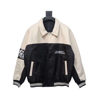 Louis Vuitton 23Fw Small Letter Colorblock Baseball Jacket 01