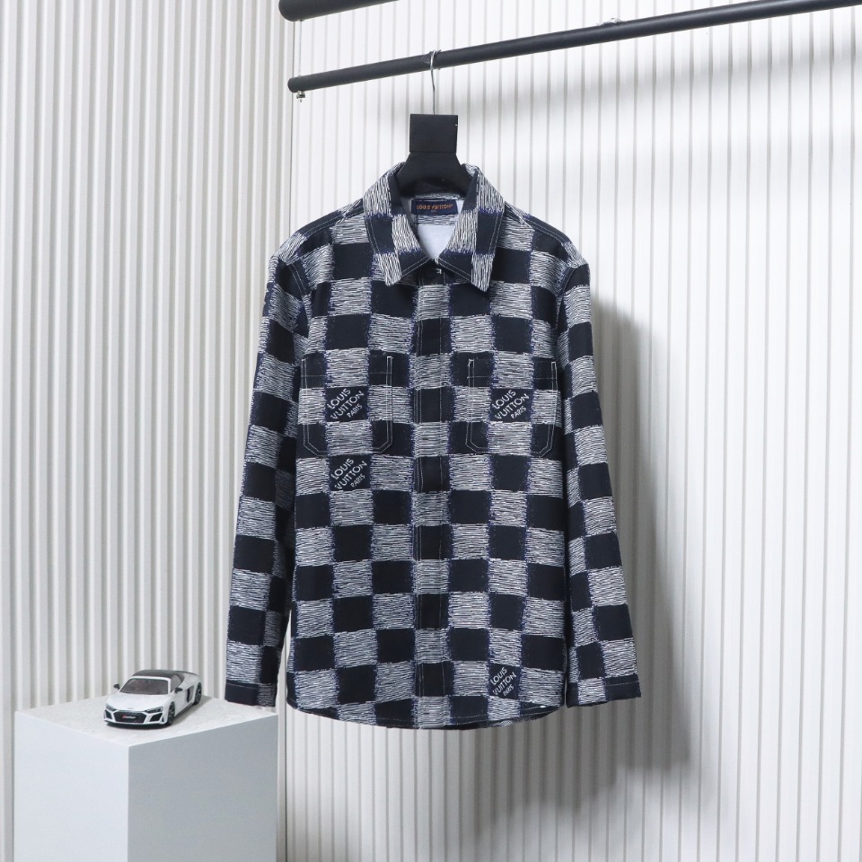 Louis Vuitton 24 New Checkerboard Long-Sleeved Shirt Jacket