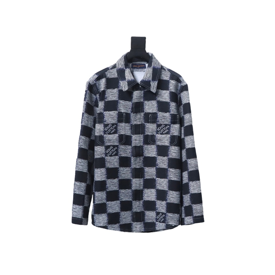 Louis Vuitton 24 New Checkerboard Long-Sleeved Shirt Jacket